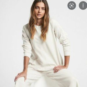 ATHLETA Farallon Heathered Wide Leg Crop & Top (2pc Set)